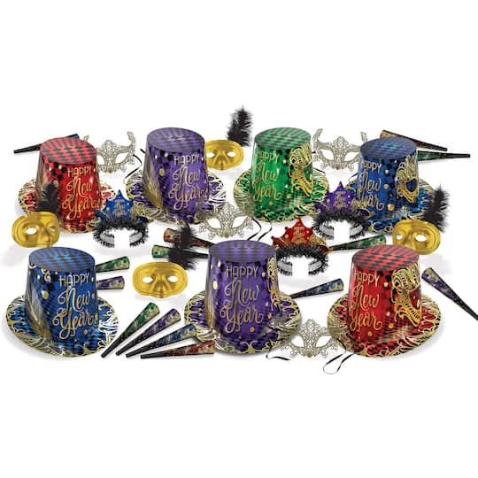 Beistle Midnight Masquerade Party Favor Kit for 50